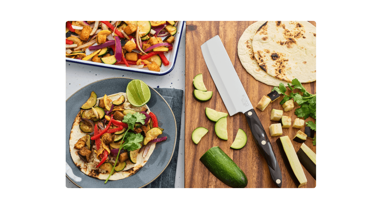 Freshly Prepared Vegetable Tacos